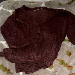 Abercrombie & Fitch Brown Bodysuit